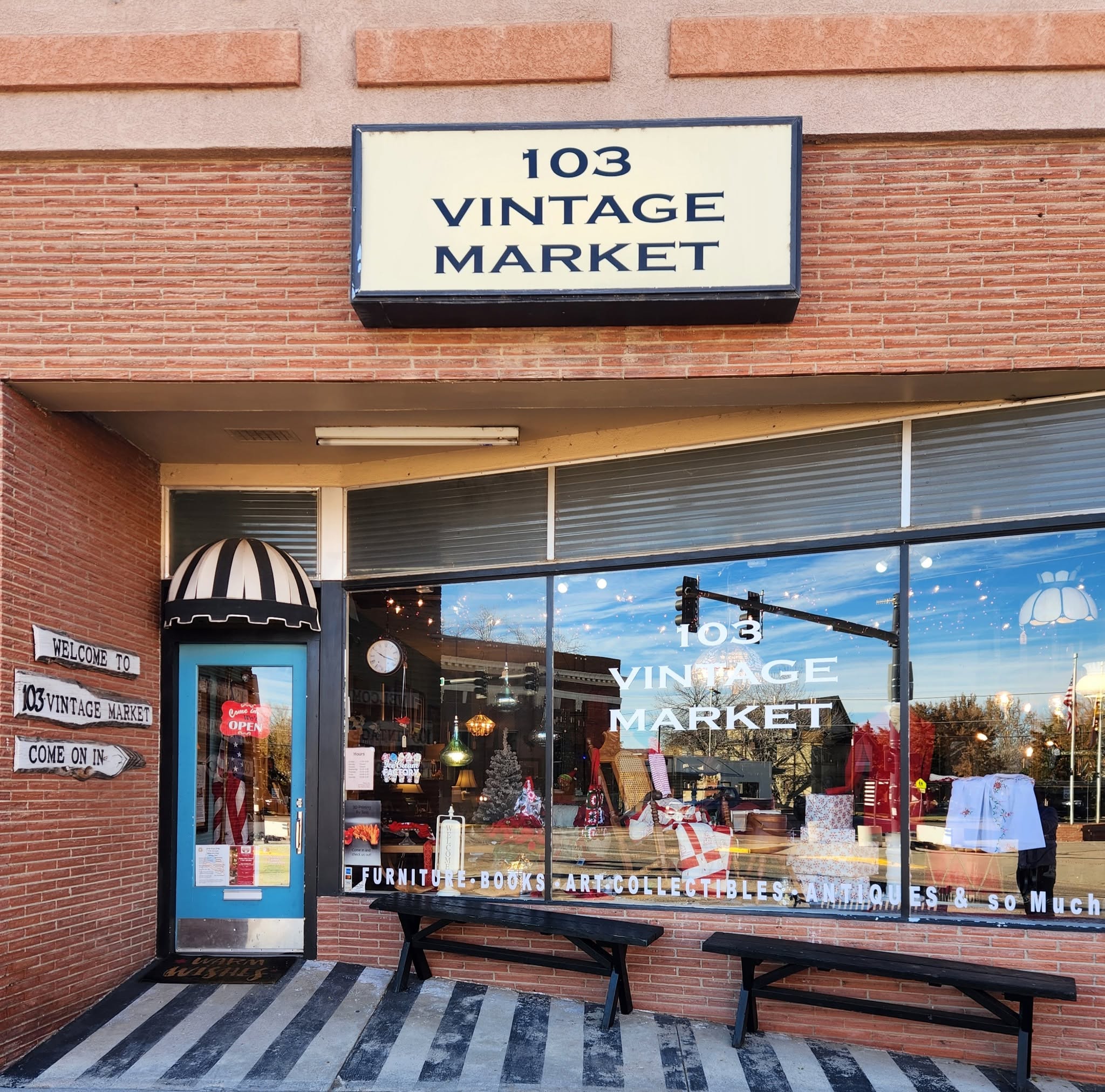 Front of 103 Vintage Market in Florence, Colorado