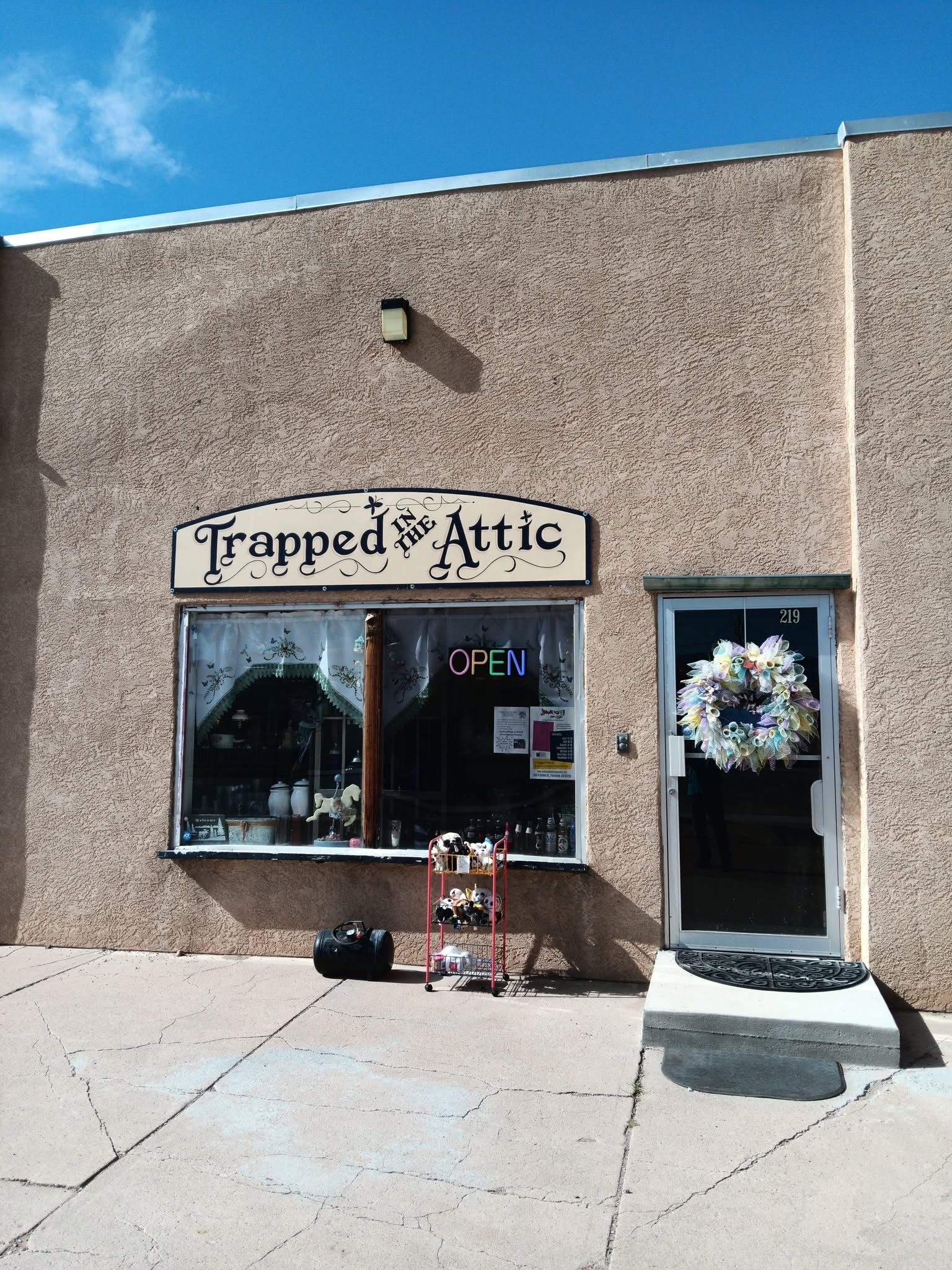 Front of Trapped in the Attic in Florence, Colorado