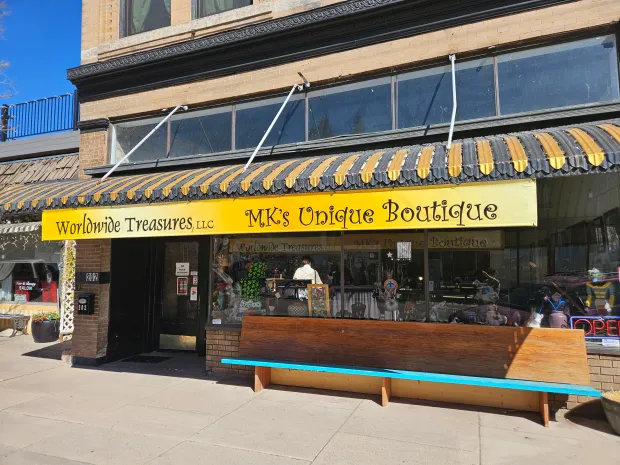Front of Worldwide Treasures in Florence, Colorado