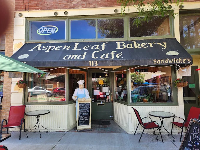 Front of Aspen Leaf Bakery and Café in Florence, Colorado