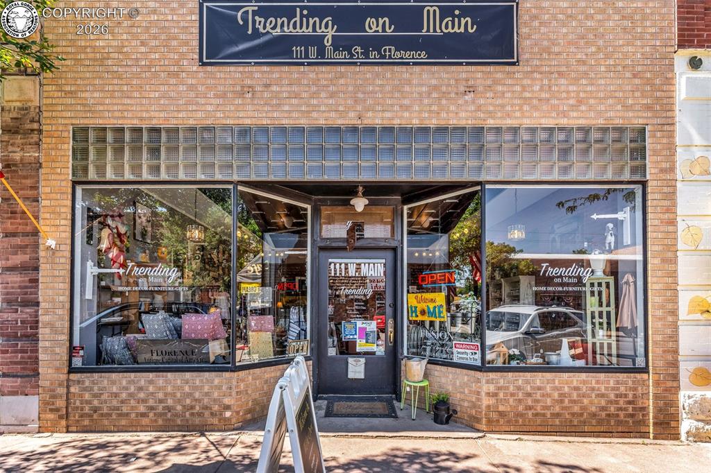 Front of 111 W. Main Street in Florence, Colorado