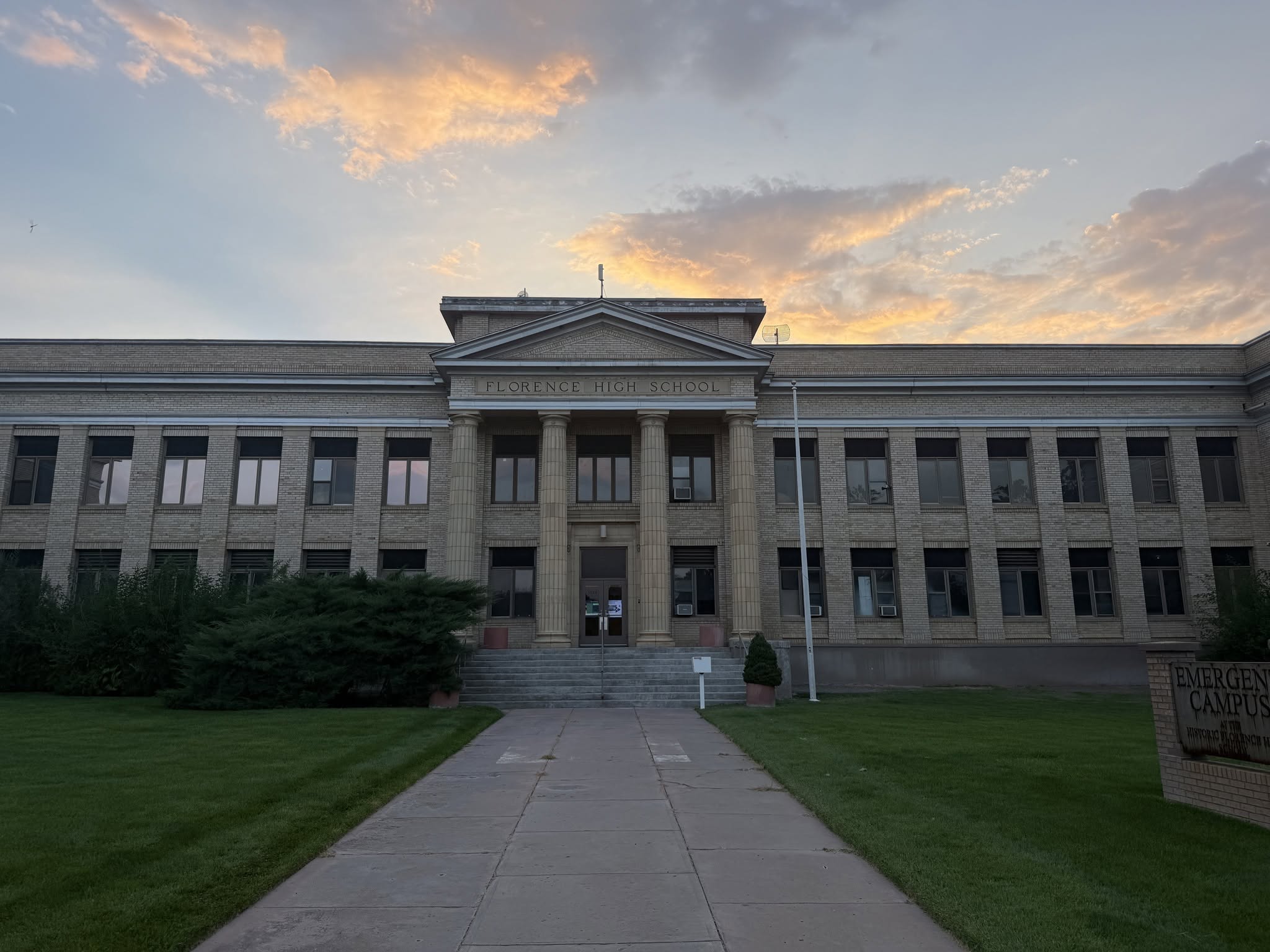 Emergent Campus at the historic Florence High School building in Florence, Colorado
